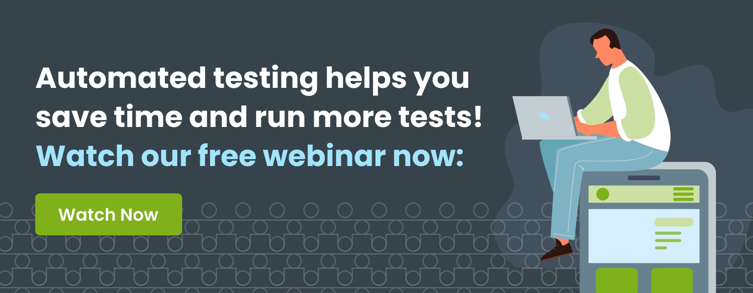 Watch our free automated testing webinar