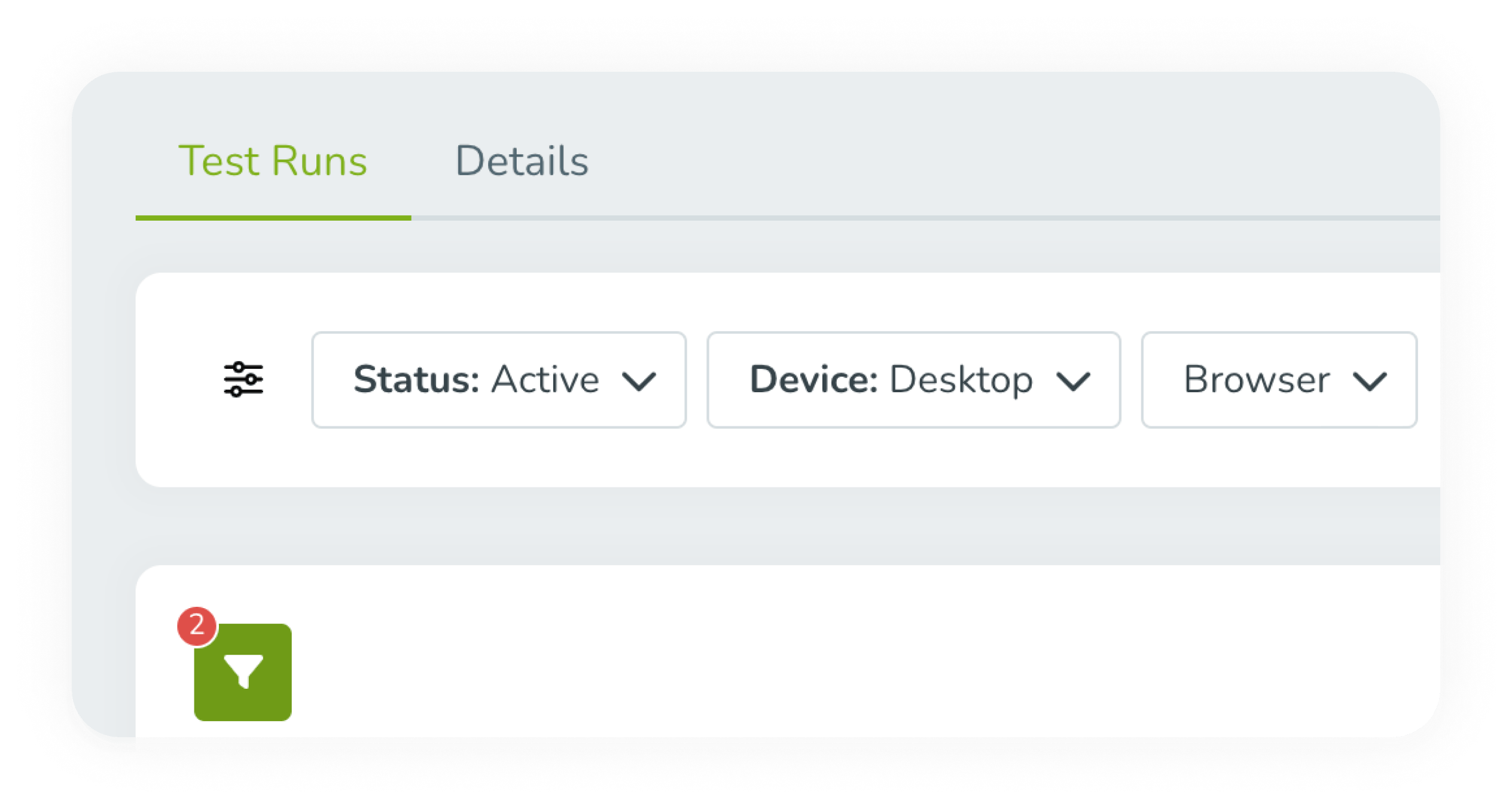 Custom fields are configurable as table columns, filters, or sorting criteria throughout TestMonitor